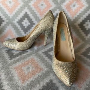 Betsy Johnson rhinestone heels